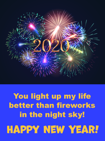Light Up the New Year - Happy Wishes for 2020