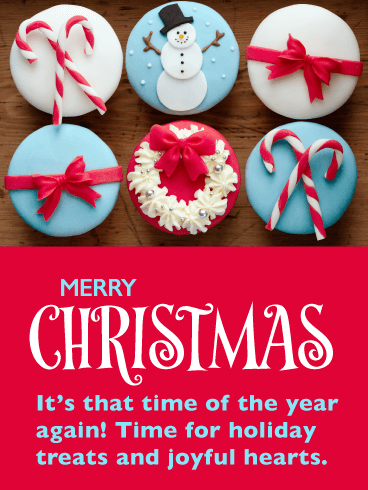 Festive Holiday Treats! Merry Christmas Card for Everyone