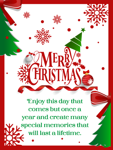 Special Memories – Merry Christmas Card for Everyone