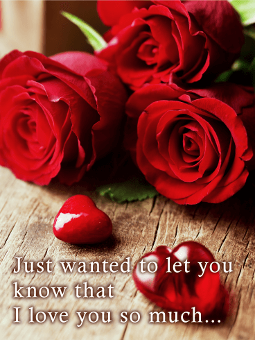 Elegant Red Rose Love Card