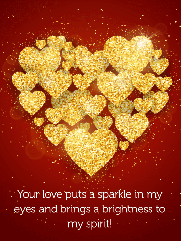 Your Love Puts a Sparkle - Love Card