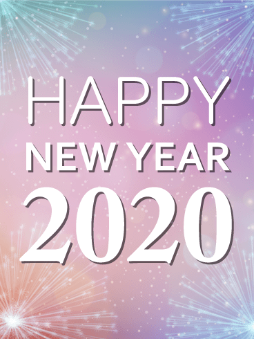 Shining New Year Card 2020