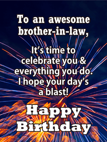 Celebrate You - Happy Birthday Card for Brother-in-Law