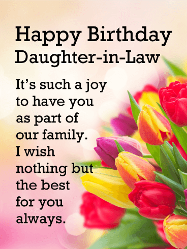 Such a Joy! Happy Birthday Card for Daughter-in-Law