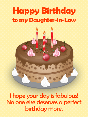 A Sweet Memory - Happy Birthday Card for Daughter-in-Law