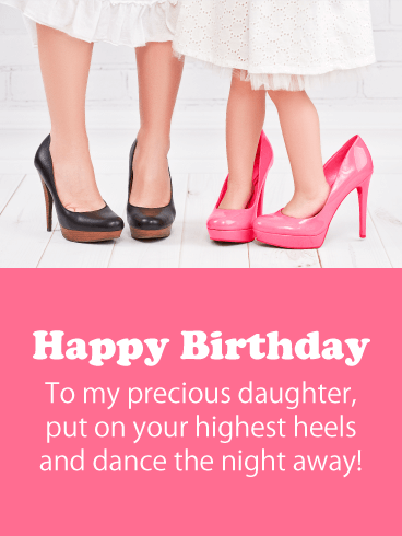 Dance the Night Away - Happy Birthday Card for Daughter